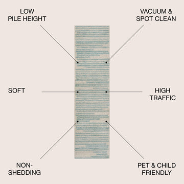 Khalil Modern Berber Stripe Area Rug